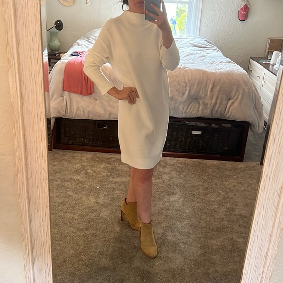 Oversized winter white sweater dress M - Picture 1 of 11